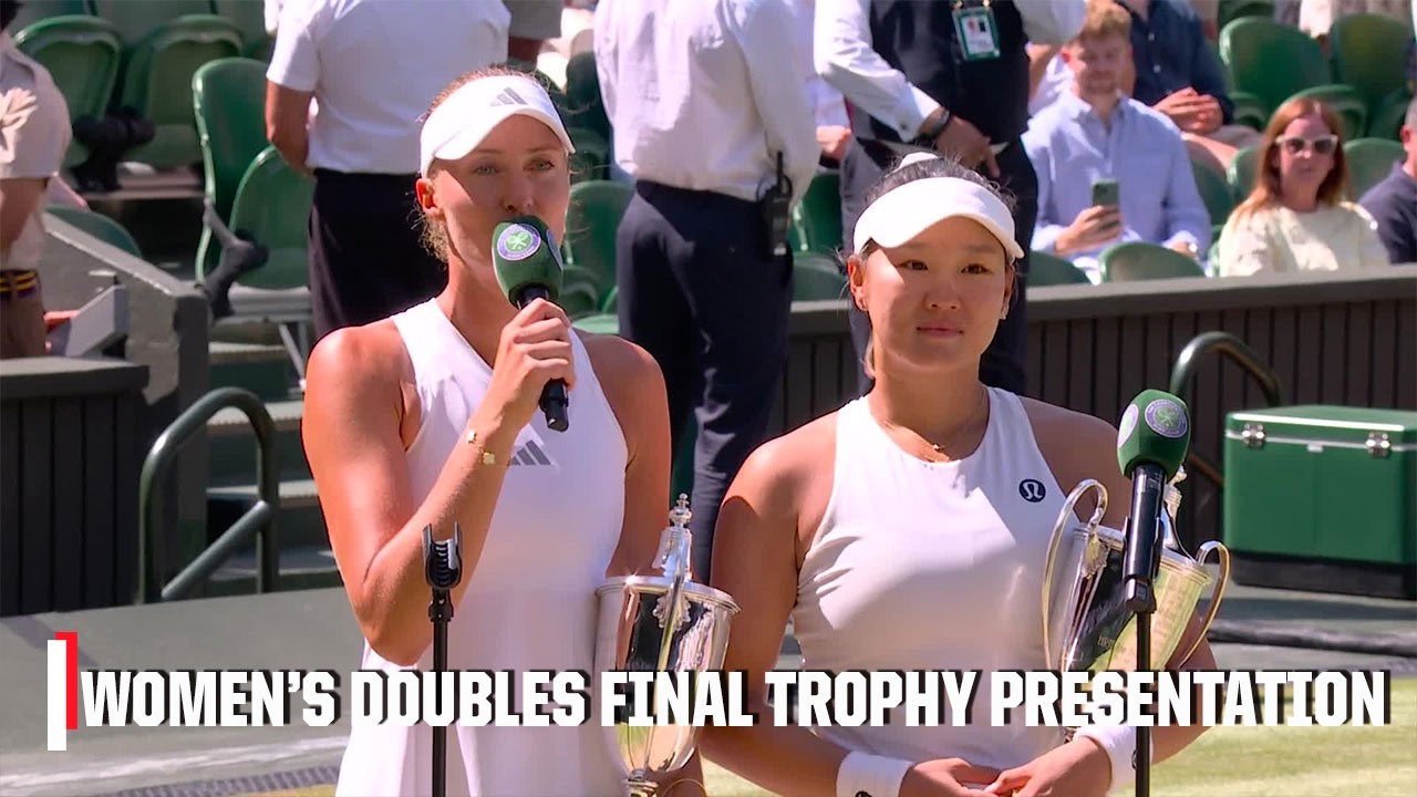 Women's Doubles Final Trophy Presentation: Guo Hanyu & Kristina Mladenovic 🏆 | 2026 Wimbledon