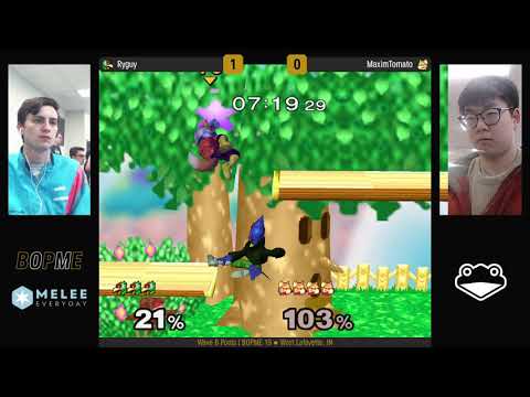 BOPME 19 - Ryguy (Falco) vs MaximTomato (Fox) - Wave B Pools
