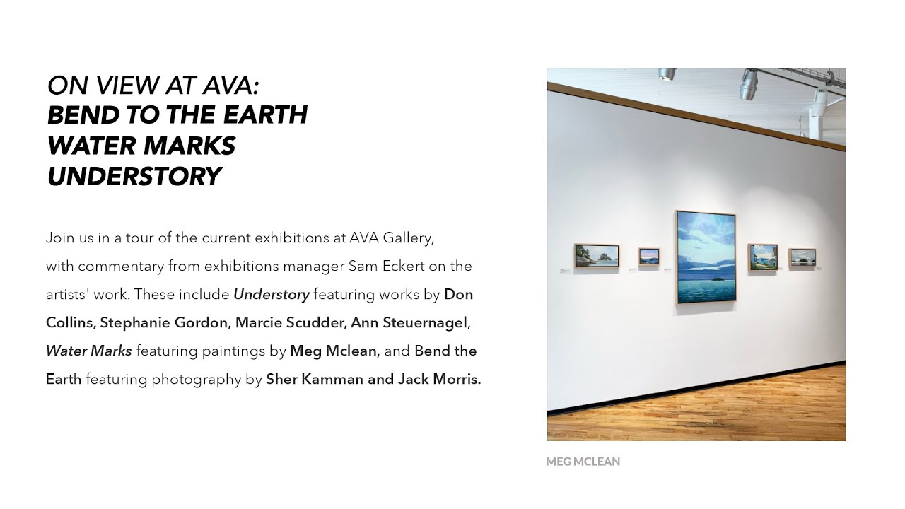 AVA Exhibition Tour: Bend to the Earth, Water Marks, Understory