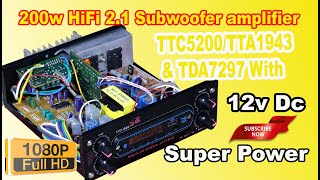 200w HiFi 21 Subwoofer amplifier TTC5200/TTA1943 &