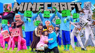ここ、エッホエッホエッホエッホ可愛い❤️ - 【マインクラフト】ゾンビ大量発生!?もしもマイクラの世界に迷い込んでしまったら・・・?〜Minecraft The Movie In Real Life〜【寸劇】