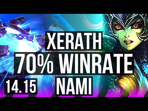 XERATH & Kai'Sa vs NAMI & Lucian (SUP) | 70% winrate, 7/4/15 | VN Master | 14.15