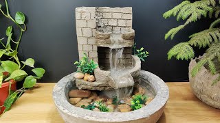 How to make wonderful beautiful waterfall fountain