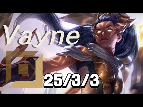 Vayne vs Sivir ADC Rank KR Challenger Patch 12.15
