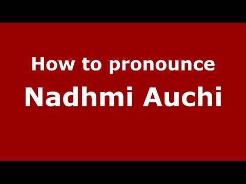 How to pronounce Nadhmi Auchi (Arabic/Iraq) - PronounceNames.com