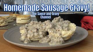 How to Make Sausage Gravy for Biscuits and Gravy | Classic Southern Homemade Breakfast Gravy Recipe