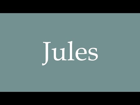 How to Pronounce ''Jules'' Correctly in French