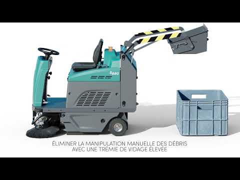 Balayeuse autoportée compacte alimentée par batterie - S880 - 67L - 7 440 m² - Tennant_1