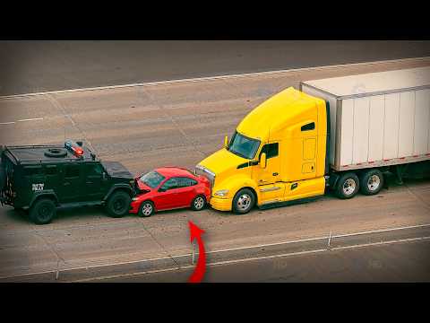 Truckers PUTTING an END to POLICE CHASE 2