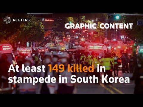 WARNING: GRAPHIC CONTENT – At least 149 killed in stampede in South Korea