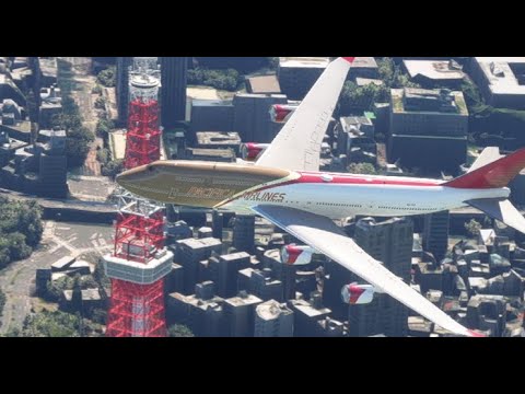 The World's Smoothest Landing | Boeing 747 | New York Airport #msfs2024 #aviation