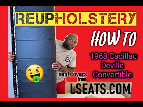 how to apply seatcovers from LSEATS.com on 1968 Cadillac Convertible