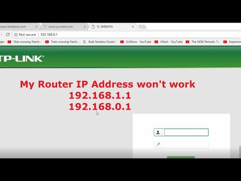 Router ip address doesn't work /192.168.0.1 page isn’t working- How to fix