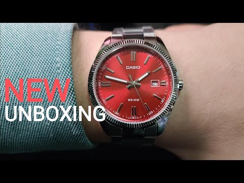 UNBOXING AND REVIEW NEW CASIO MTP-1302PD-4AVEF | Red Dial