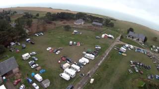 preview picture of video 'Parc d'assistance de la course de cote d'etretat-benouville vu d'un drone'