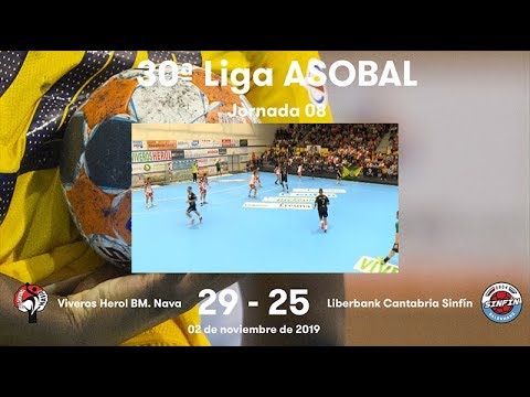 LIGA ASOBAL J08: Viveros Herol BM. Nava - Liberbank Cantabria Sinfín 29-25