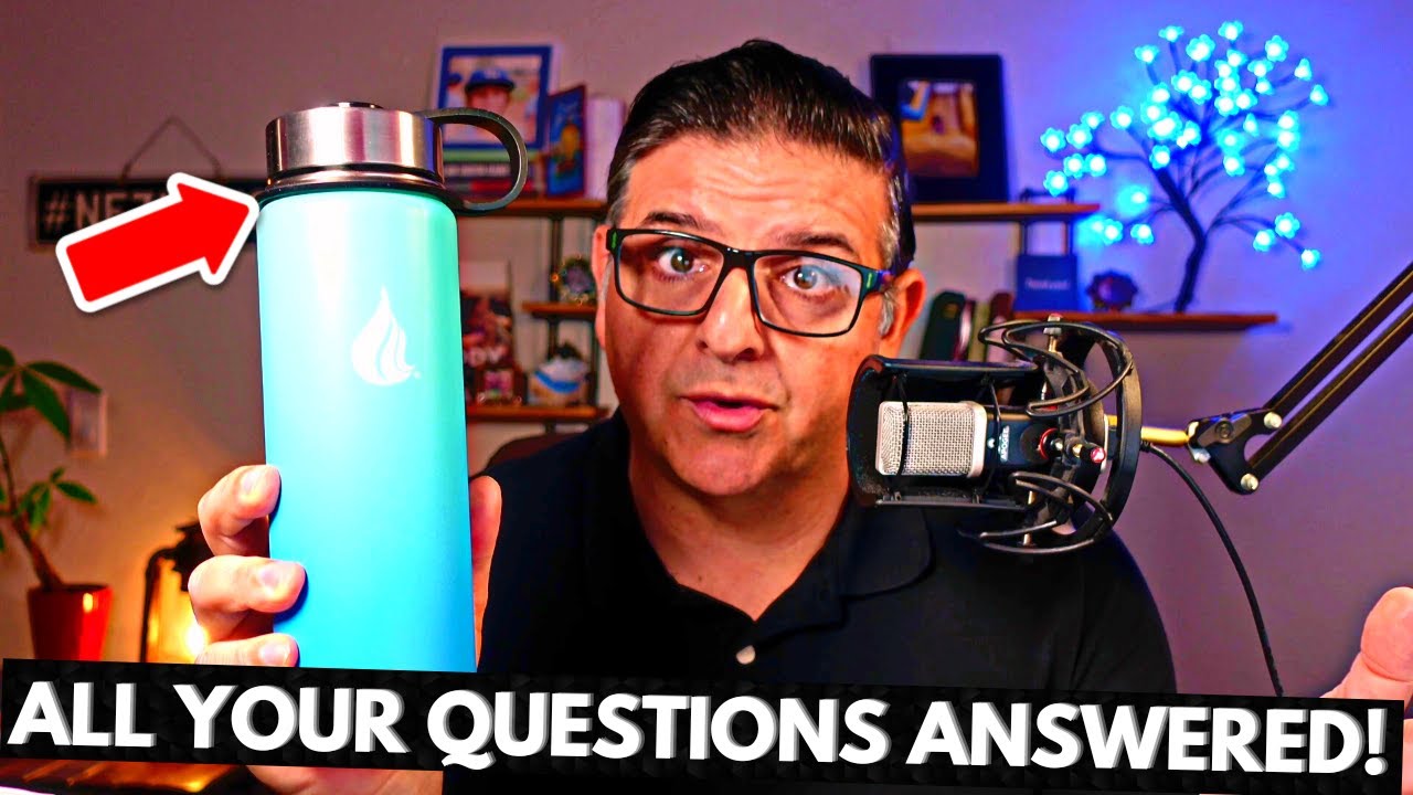 HYDRO CELL Stainless Steel Water Bottle w/ Straw & Wide Mouth Lids (Complete Review)