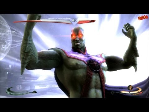 Injustice Gods Among Us Martian Manhunter Arcade Ladder Walkthrough with final boss fight and ending