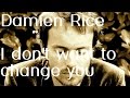 Damien Rice - I Don't Want To Change You Lyrics
