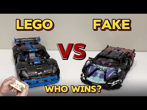 $150 RC LEGO Porsche vs $25 RC FAKE Lambo – Who Wins?