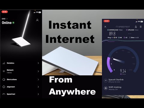 From no internet to high speed internet in under 15 minutes from anywhere with starlink mini.