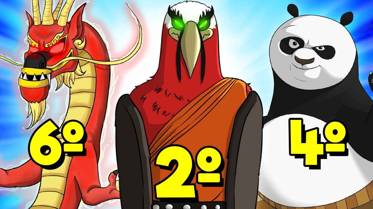Os 10 Personagens MAIS PODEROSOS de Kung Fu Panda!