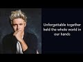 One Direction - Love you goodbye (lyrics)