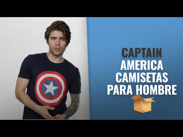 Vídeo relacionado con Marvel Camiseta de Capitán América para Hombre, Gris, XL