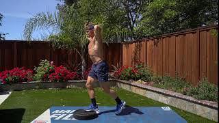 Prisoner Curtsy Drop Lunge exercise video thumbnail
