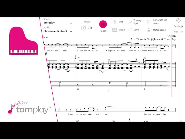 Tomplay - Interactive Sheet Music