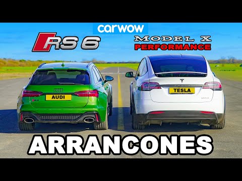 Audi RS6 vs Tesla Model X: ARRANCONES