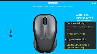 Video thumbnail for Logitech Wireless Mouse M235 by TECH SHOWCASE