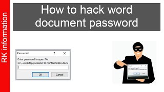 how to recover word document password