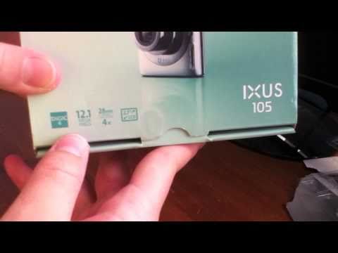 Cannon IXUS 105 Digital Camera Unboxing!