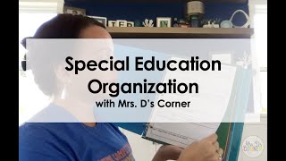 Special Education Organization | Data, Paperwork, Work Samples, Copies, OH MY!