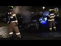Auto's gaan in vlammen op in Arnhem