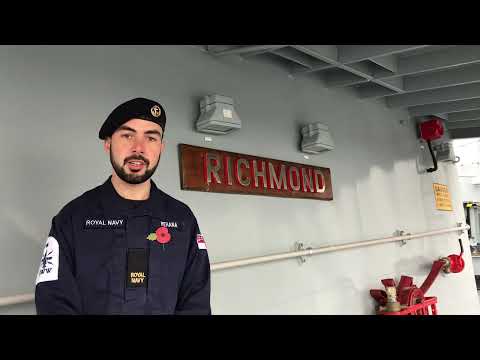 AB Rehana tells us about Remembrance on HMS Richmond