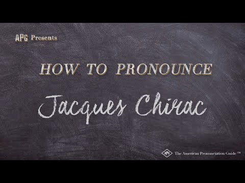 How to Pronounce Jacques Chirac (Real Life Examples!)