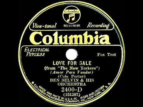 1931 Ben Selvin - Love For Sale (instrumental)