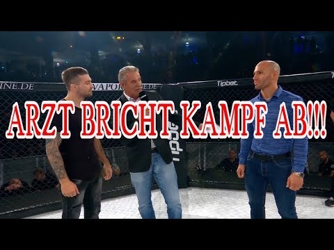 Flying Uwe Schüder vs Max Heine - Arzt bricht Kampf ab!