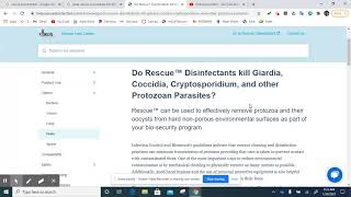 Remove clean kill Giardia and Coccidia inside your home
