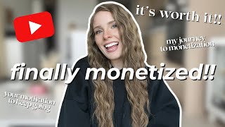 MONETIZED!! | how long it actually took me to get monetized + your motivation to keep going💪🏻