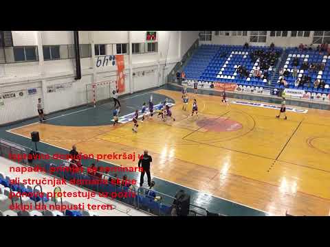 OŽRK Krajina - ŽRK Sloga Donji Vakuf - Uskoplje, situacije gdje je oštećena domaća ekipa