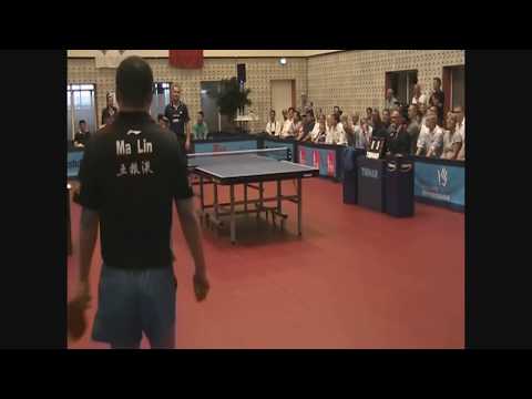 Michael Maze vs Ma Lin i Rådhushallen Odense Tsingtao Tabletennis tour 190815