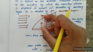 Displacement Thickness.. Boundary layer thickness