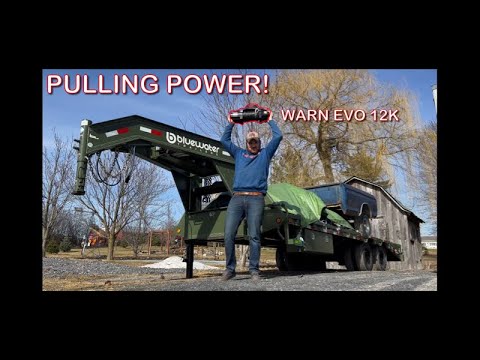 Slapping 12,000 pound WARN winch on a GOOSENECK