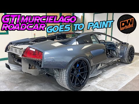 My GT1 Murcielago in the paint booth - Lamborghini RGT road car project Pt 16