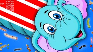 🐍 WORMSZONE.IO 🐍 BIGGEST SLITHER SNAKE TOP 01 | Epic Worms Zone Best Gameplay