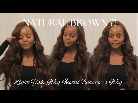 26inch Full Lace Wig Color 4 150% Density Light Yaki Texture