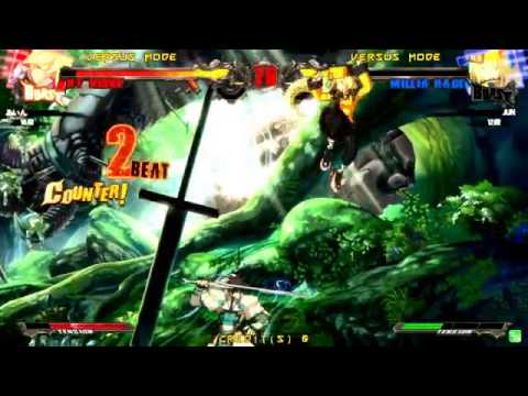 GGXRD 10/1/2014 Mikado Casuals - JUN (Millia) VS Ain (Ky)